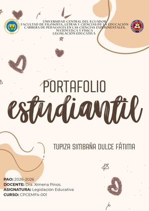 Portafolio_Legislación Educativa_Fátima Tupiza_4toA
