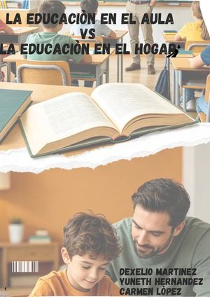 La educación en el aula vs la educación en el hogar