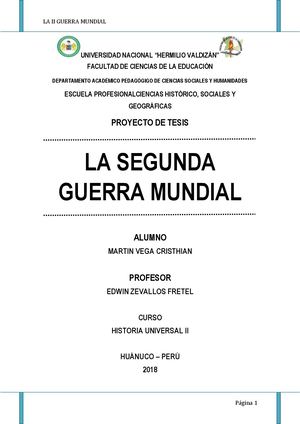 Tesis 2da Guerra Mundial
