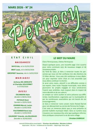 Perrecy Infos N°24 Mars 2026