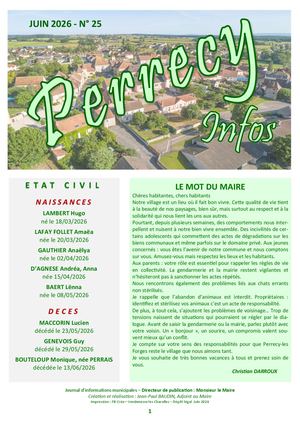 Perrecy Infos N°25 Mars 2026