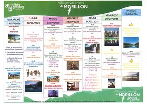 Planning Du 19 07 Au 26 07