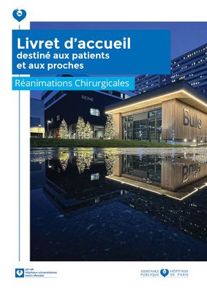 Livret D'accueil Réa Chir