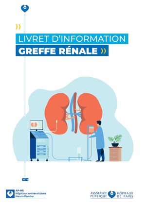 Livret Info Greffe Rénale 2025