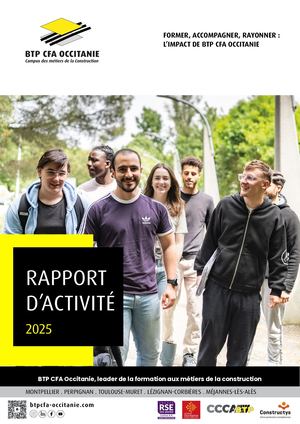 RAPPORT D'ACTIVITE 2025 de BTP CFA Occitanie