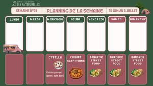 Calendrier des animations - Camping Les Pastourelles