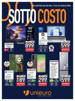 Volantino Unieuro Dal 17 Al 26 Luglio 2026