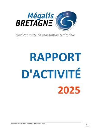 Rapport d'activité 2025