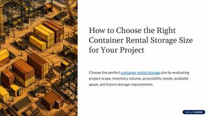 How To Choose The Right Container Rental Storage Size For Your Project