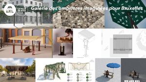 Galerie des ombrières imaginées pour Bruxelles