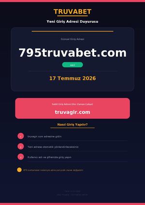 795truvabet.com Aktif Giriş Adresi - Truvabet (17.07.2026)