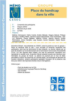 Place du handicap dans la ville // 24.06.2026