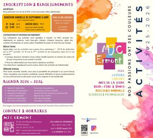Brochure Mjc Ermont 2025 2026