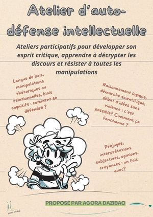 Atelier D'auto Défense Intellectuelle Présentation