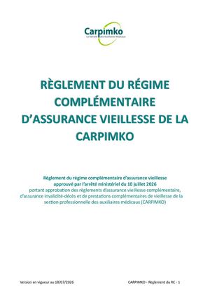 Règlement RC