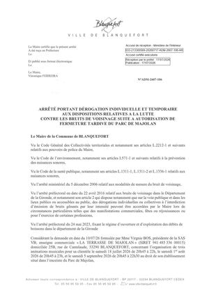 Adm 2607 106 Arr Anti Bruit Terrasse De Majolan Pref