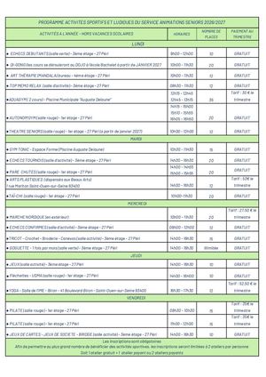 Programme Ateliers Senior 2026 2027