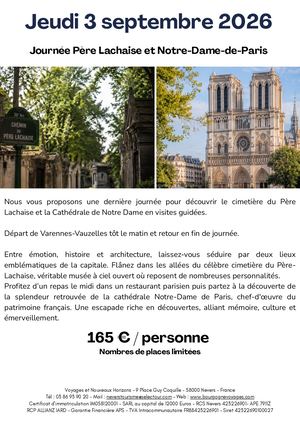 Journee Pere Lachaise Et Notre Dame