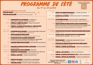 Programme Des Animations De L'été 3