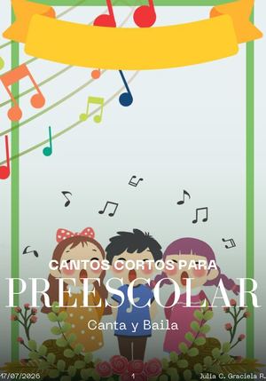 Revista digital de cantos cortos para preescolar