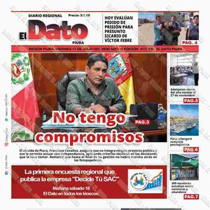 2026 07 17 Diario El Dato Piu