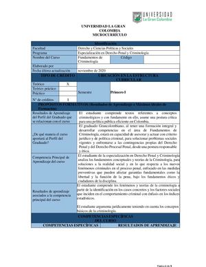 Fundamentos De Criminologìa