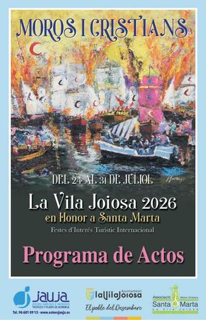 Programa Actos 2026 Moros i Cristians 2026