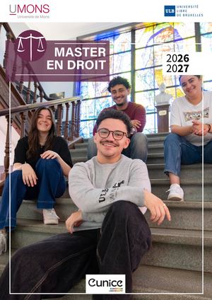 Master en Droit 2026-2027