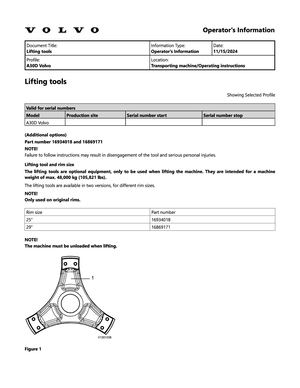 Operator Manual - Volvo A30d Articulated Hauler PDF