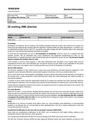 Service Manual - Volvo A30d Articulated Hauler PDF