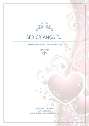 Ser Criança é