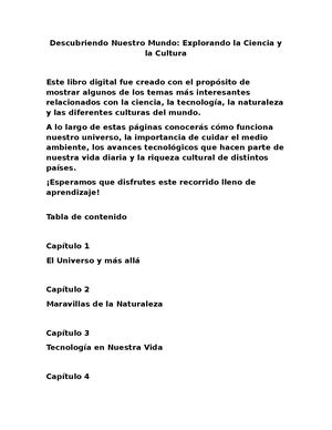 Descubriendo Nuestro Mundo