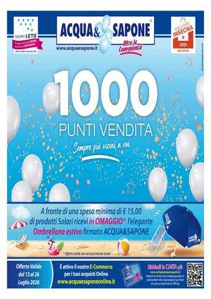Volantino acqua e sapone a NICOSIA