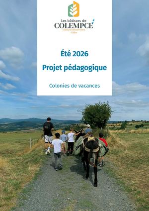 Les Bâtisses De Colempce Projet Pédagogique Colos Été 2026