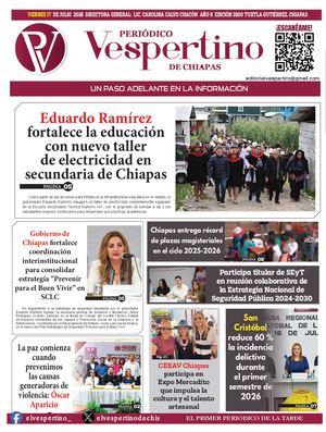 Periodico El Vespertino De Chiapas
