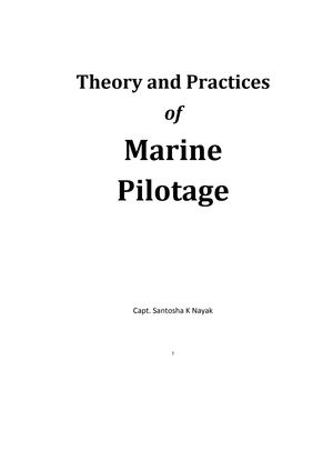 Nayak Theory And Practices Of Marine Pilotage Cap 3