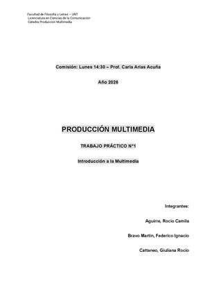 Introducción a la Producción Multimedia