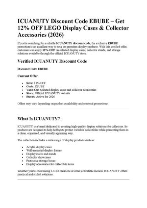 Icuanuty Discount Code [EBUBE]