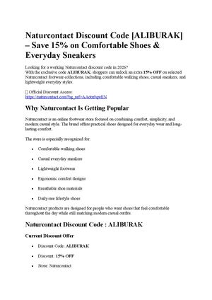 Naturcontact Discount Code [ALIBURAK]