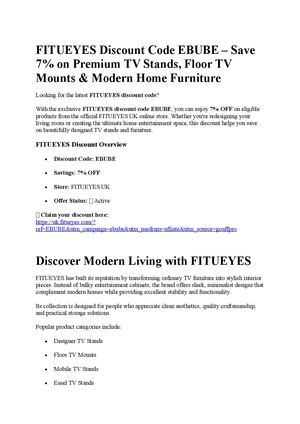 FITUEYES Discount Code "EBUBE"