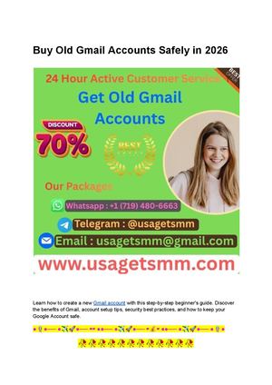 Buy Old Gmail Accounts Safely In 2026