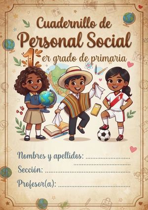 Cuadernillo De Personal Social Primer Grado