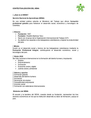 Contextualización Del Sena