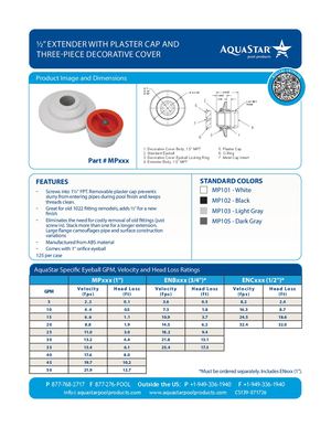 MPxxx - 2in Extender With Plaster Cap And Three Piece Decorative Cover