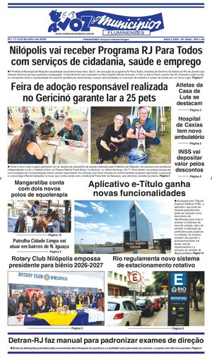 Edicao3665vozdosmunicipios, 17 a 23 de julho de 2026