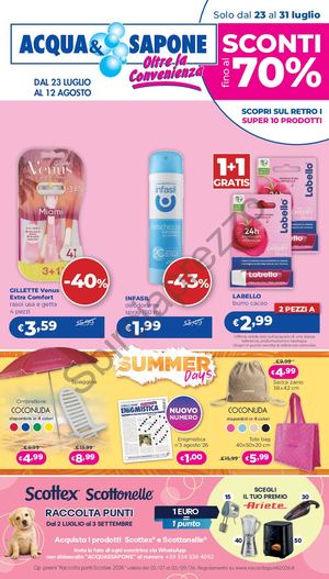 Volantino Acqua&sapone Dal 23 Luglio Al 12 Agosto 2026