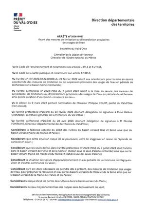 2026 Annule Et Remplace Arrêté Préfectoral Du 17 07 2026
