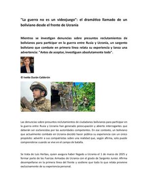 La Guerra No Es Un Videojuego
