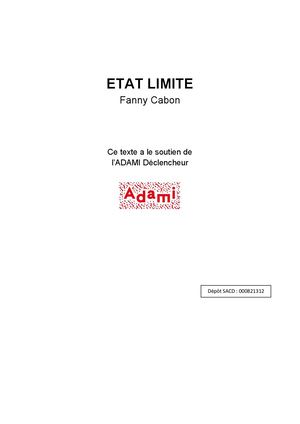 Etat Limite - texte -