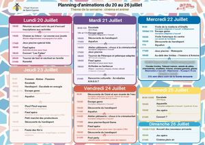 du 20 au 27 juillet